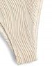 Textured Metal Hardware Criss Cross High Leg Cheeky Bikini Swimwear -  