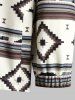 Men's Ethnic Aztec Printed Button Fly Turn-down Collar Jacket -  