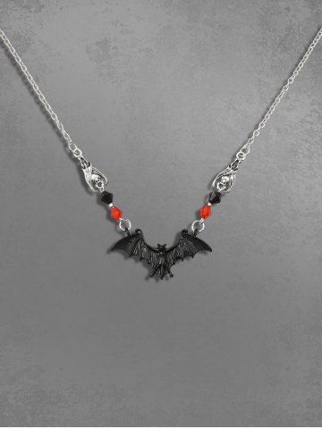 Collier Pendant Gothique Motif de Chauve-souris - BLACK
