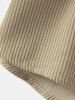 Solid Color Corduroy Long Sleeves Shirt -  