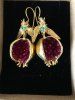 Fashion Insect Pomegranate-seed Gold Color Drop Earrings -  
