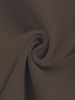 Solid Color Corduroy Short Sleeves Shirt -  