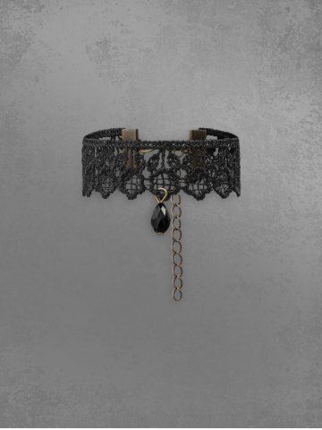 Gothic Adjustable Lace Drop Bracelet