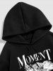 Men's MOMENT Elk Mountain Printed Thermal Fleece-lined Kangaroo Pocket Pullover Hoodie -  