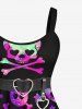 Plus Size Skull Star 3D Printed Halloween Dress Best Friend Outfit -  