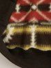 Men's Ethnic Aztec Printed Quarter Zip Fuzzy Fleece Sweatshirt -  