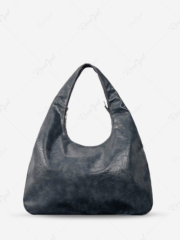 Fashion Women's Casual Solid Color Embossed Dumpling Tote Bag  
