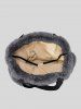 Women's Daily Solid Color Fluffy Fuzzy Furry Faux Fur Large Capacity Top Handle Shoulder Tote Bag -  
