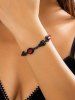Halloween Fashion Devil Gemstone Charm Bracelet -  