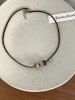 Minimalist Braided Rope Beads Pendant Necklace -  