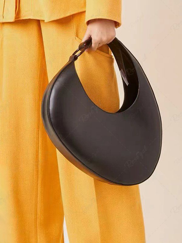 Outfit Women's Large Capacity Half Moon Crescent Design Underarm Shoulder Bag  