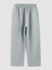 Men's Matching Co Ord Athleisure Style Casual Jacquard Textured Front Pocket Drawstring Pullover Hoodie and Tapered Pants Two Piece Set -  