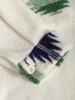 Ethnic Aztec Print Fleece Fluffy Colorblock Pocket Shacket -  