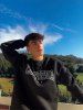 Streetwear California Letter Print Fleece-lined Sweatshirt -  