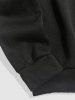 Streetwear California Letter Print Fleece-lined Sweatshirt -  
