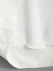 Fleece Fluffy PARIS Letter Colorblock Embroidery Hoodie -  