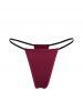 Ensemble de Lingerie Fendu en Maille Transparente de Grande Taille à Lacets - Rouge foncé 2X | US 18-20