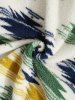Fleece Fluffy Vintage Ethnic Colorblock Kangaroo Pocket Hoodie Drawstring Jogger Pants -  