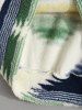 Fleece Fluffy Vintage Ethnic Colorblock Kangaroo Pocket Hoodie Drawstring Jogger Pants -  
