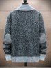 Men's Daily Colorblock Patchwork Zip Up Mock Neck Long Sleeve Sweater Cardiagn -  