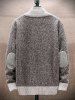 Men's Daily Colorblock Patchwork Zip Up Mock Neck Long Sleeve Sweater Cardiagn -  
