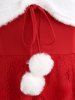 Robe Epaule Dénudée Etoile Boule en Dentelle Grande Taille à Lacets - Rouge L | US 12