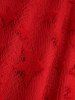 Robe Epaule Dénudée Etoile Boule en Dentelle Grande Taille à Lacets - Rouge 2X | US 18-20