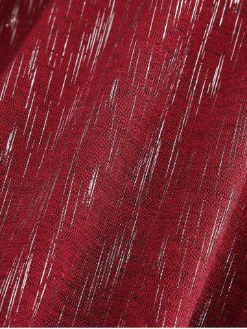 Gothic Plus Size Glitter Buckle Grommets Lace Up Asymmetrical Hooded T-shirt