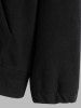 Two Tone Colorblock Smile Face Embroidery Halloween Polar Fleece Hoodie Jacket -  