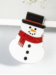 Fashion Glitter Christmas Snowman Hair Claw -  