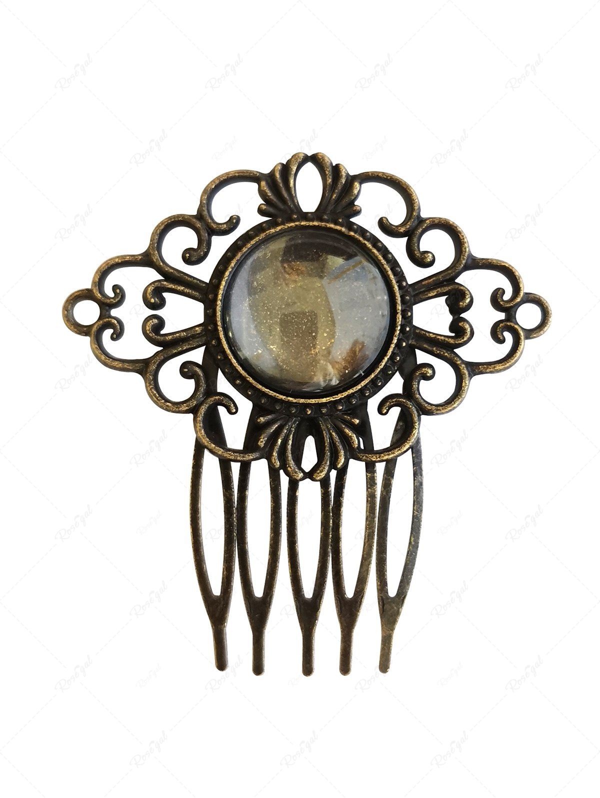Outfit Faux Crystal Vintage Hair Comb  