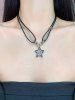Star Shaped Pendant Necklace -  