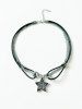 Star Shaped Pendant Necklace -  