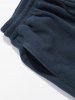 Colorblock Jacquard Polar Fleece Beam Feet Pants -  