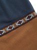 Colorblock Jacquard Polar Fleece Beam Feet Pants -  