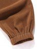 Colorblock Jacquard Polar Fleece Beam Feet Pants -  