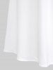 Gothic Floral Lace Panel Balloon Sleeves Ruffles Ruched Solid A Line Midi Dress -  