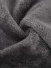 Gothic Full Zipper Pockets Plain Solid Fleece Lining Hoodie For Men -  