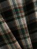 Men's Casual Turn Down Collar Check Plaid Long Sleeves Flannel Shirt -  