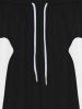 Gothic Skeleton Print Halloween Drawstring Pockets Sweatpants For Men -  