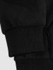 Men's Sun Eyes Star Pattern Fleece-lined Pullover Sweatshirt -  