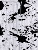 Gothic Ink Painting Splatter Print Drawstring Pocket Sweatpants For Men -  