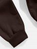 C'EST LA VIE PARIS Letter Printed Drawstring Fleece-lined Sports Jogger Pants -  