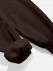 C'EST LA VIE PARIS Letter Printed Drawstring Fleece-lined Sports Jogger Pants -  