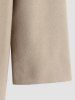 Men's Casual Minimalist Solid Color Zip Fly Hooded Fleece-lined Woolen Long Coat -  