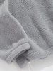 Men's Two Tone Colorblock NEW YORK Embroidered Quarter Zip Pullover Sweatshirt -  