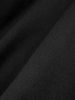 Gothic Lapel Collar Split Flutter Sleeves Ruched PU Panel Zipper Belted Coat -  
