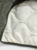Men's Casual Daily Solid Color Quarter Zip Mock Neck Long Sleeve Pullover Popover Quilted Padded Jacket -  