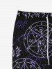 Gothic Math Symbol Geometric Graphic Printed Drawstring Pull On Sweatpants For Men -  