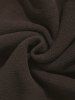 Colorblock Polar Fleece Ethnic Aztec Printed Letter Patched Quarter Zip Sweatshirt -  